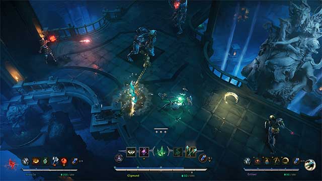 Các đội sẽ chiến đấu với quái vật và đối đầu lẫn nhau để leo lên các tầng tháp