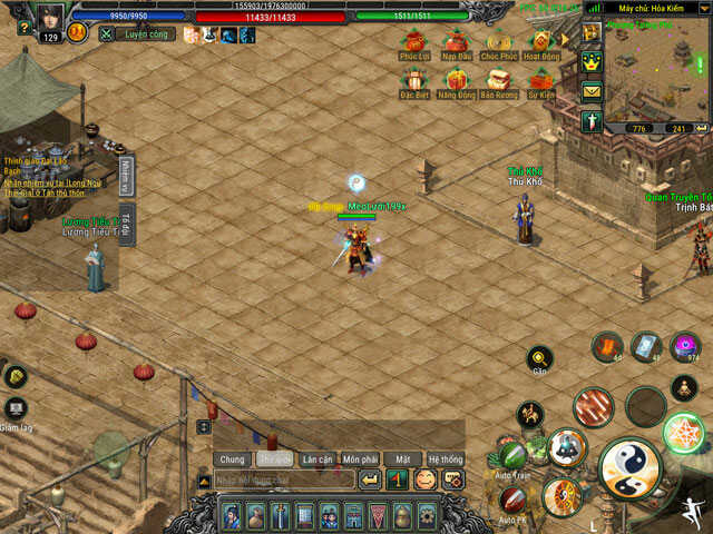 Tính năng tự động PK giúp người chơi dễ dàng tham gia chiến đấu