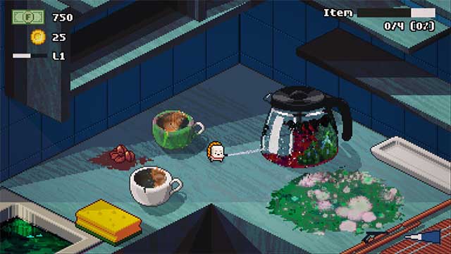 Moldwasher là game mô phỏng dọn dẹp đồ họa Pixel dễ thương