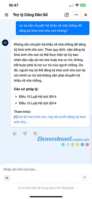 cach tra cuu thu tuc hanh chinh tren zalo bang ai 4*537561