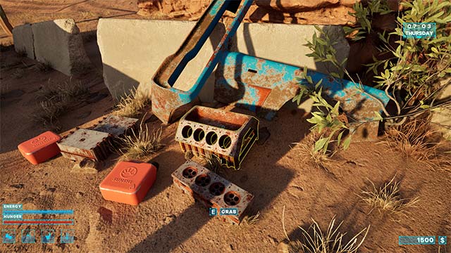 Thu thập các bộ phận và tìm kiếm chiến lợi phẩm trên đường đi, trong thị trấn