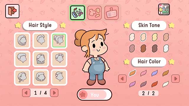 Tùy chỉnh ngoại hình nhân vật theo cách bạn thích