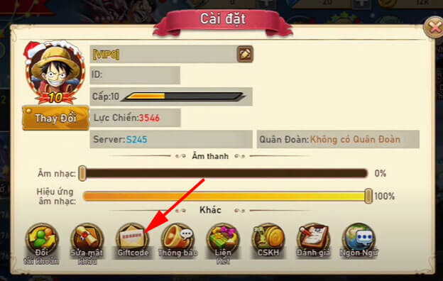 Hướng dẫn nhập code game Treasure Hunt at Sea 