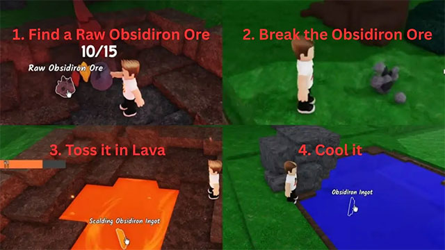 Cách lấy Obsidiron Ingot