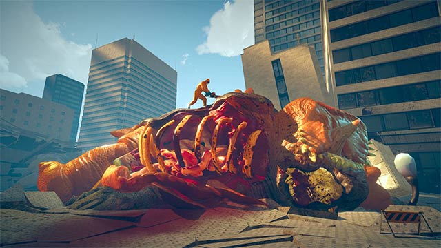 Kaiju Cleaner Simulator là game mô phỏng dọn dẹp xác Kaiju và thành phố sau thảm họa