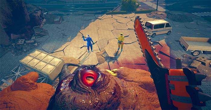 Kaiju Cleaner SimulatorGame dọn dẹp thành phố sau trận chiến Kaiju