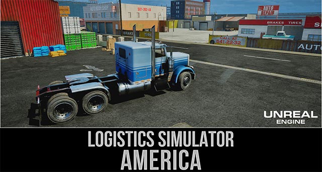 Lái xe tải chở hàng xuyên nước Mỹ trong game mô phỏng Logistics Simulator: America