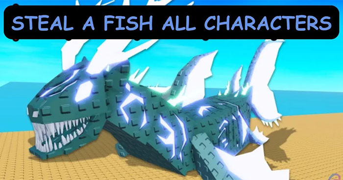 Game Steal a Fish Roblox vô số loài cá khác nhau