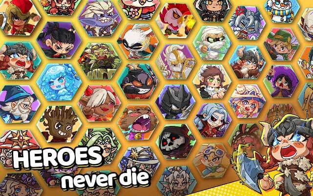 Hero's Land: GrimLoot có dàn anh hùng đa dạng, đầy màu sắc và mạnh mẽ