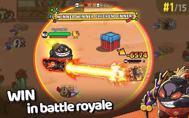 Giành chiến thắng trong các trận chiến sinh tồn Battle Royale