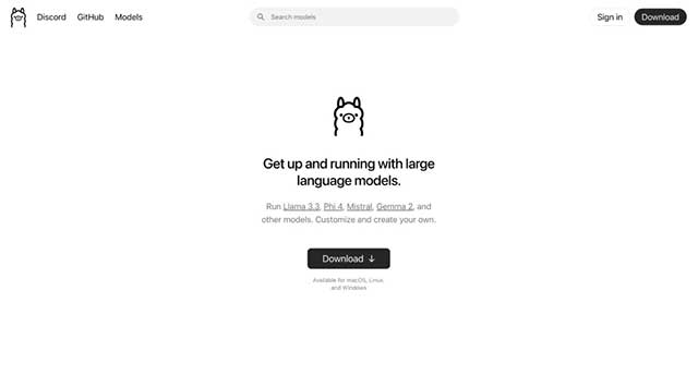 Ollama là công cụ mã nguồn mở miễn phí để chạy LLM