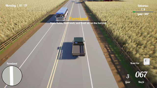 Lái xe từ thành phố đến vùng nông thôn, qua các khu công nghiệp và địa điểm ẩn