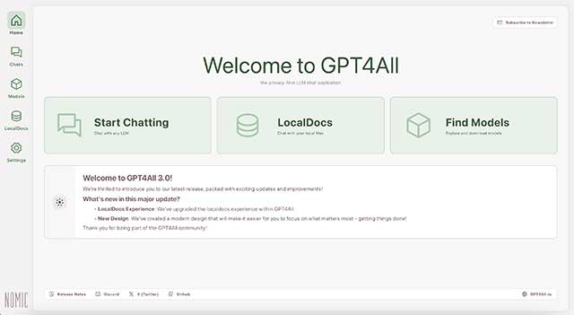 GPT4All là chatbot AI chạy cục bộ trên PC mà không cần GPU hay internet