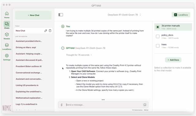Trò chuyện với AI ngay cả khi không có internet