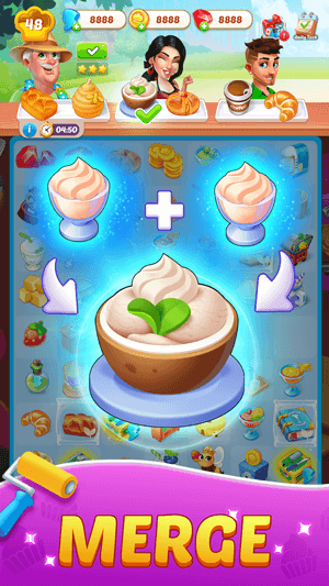 Kết hợp những mảnh ghép đồ ăn giống nhau