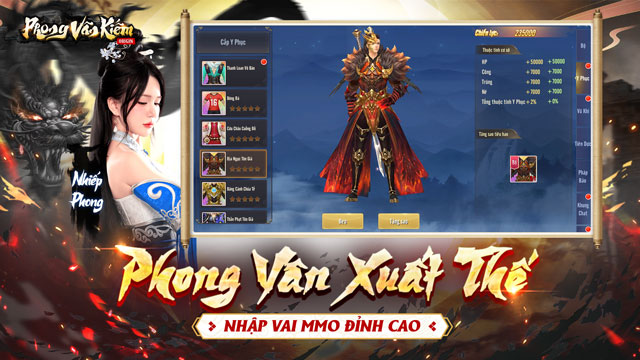 Phong vân xuất thế - Nhập vai MMO đỉnh cao