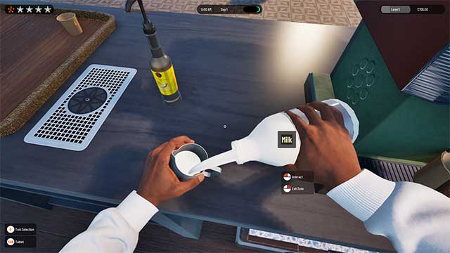 Khi quán phát triển, bạn sẽ mở khóa nguyên liệu, công cụ và công thức pha chế mới