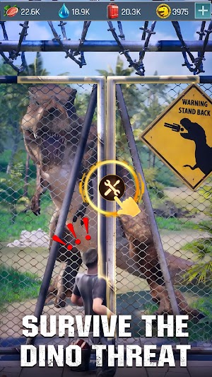 Dino War Survival cho bạn trải nghiệm sinh tồn trong thế giới khủng long