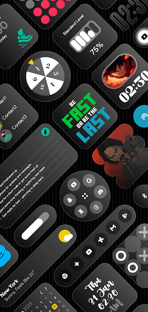 Đa dạng loại widget