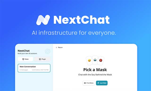 NextChat là nền tảng trò chuyện AI mã nguồn mở