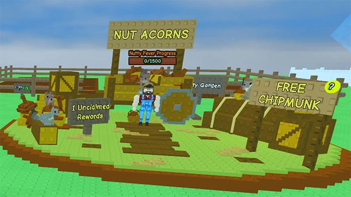 Nhận thú cưng mới từ banner Free Chipmunk và rương Nutty Chest