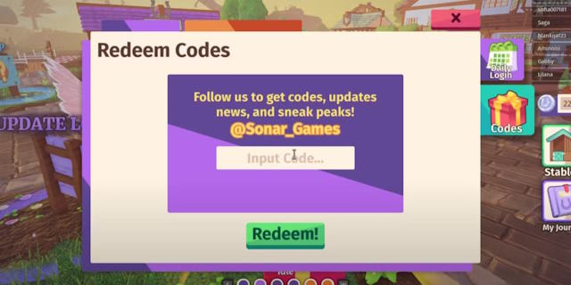 Cách đổi code Horse Life Roblox