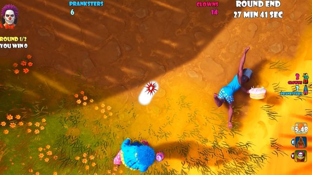 Tìm kiếm vinh quang hoặc tận hưởng niềm vui trên đấu trường Clown Out