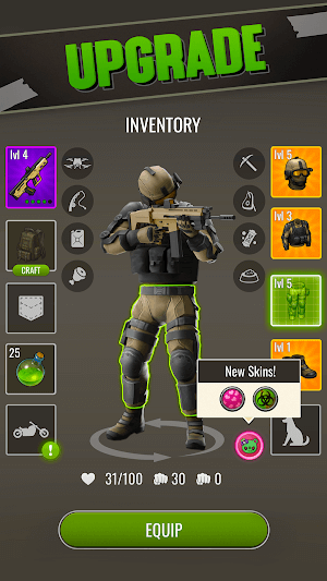 Trang bị cho nhân vật thêm mạnh mẽ