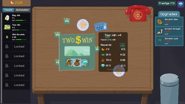 Tự tay nhấp hoặc “cào” để xem phần thưởng