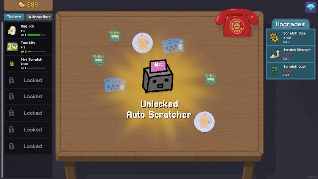 Sau một thời gian, bạn sẽ mở khóa tính năng Auto Scratcher