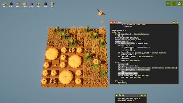 The Farmer Was Replaced là game mô phỏng tự động hóa trang trại bằng lập trình