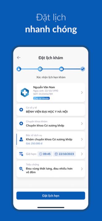 Đặt lịch nhanh chóng
