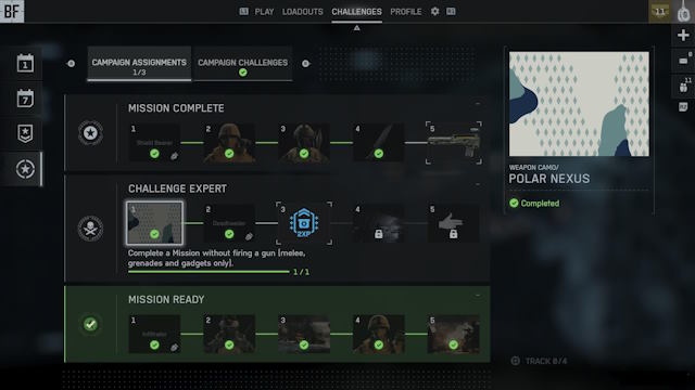 Sau khi hoàn thành “No Sleep” mà không nổ súng, bạn sẽ mở khóa Polar Nexus