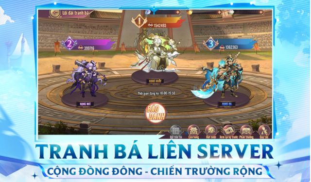 Tranh bá liên server, cộng đồng đông, chiến trường rộng mở