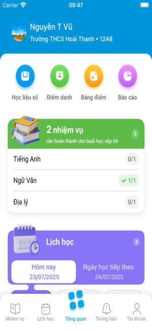 Giao diện chính của ứng dụng