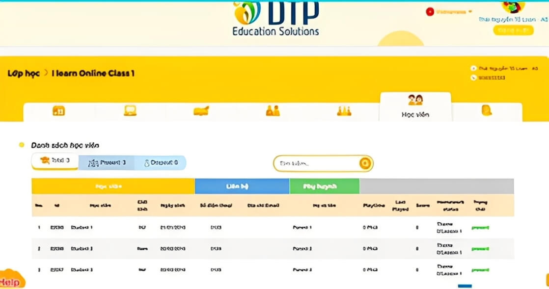 Chức năng Digital Classroom chứa nội dung bài học cùng các tài liệu bổ trợ 