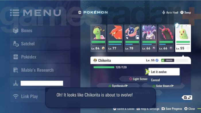 Tiến hóa Pokémon trong Pokémon Legends: Z-A