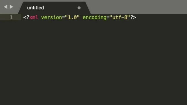 Viết một dòng khai báo ngôn ngữ XML