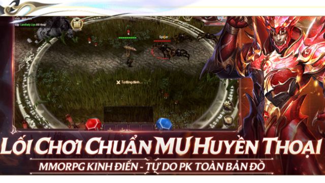 Lối chơi chuẩn MU huyền thoại, tự do PK toàn bản đồ