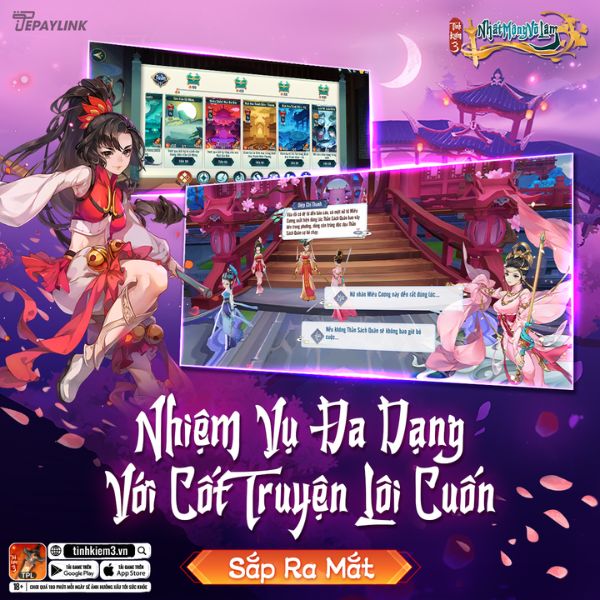 Nhiệm vụ đa dạng với cốt truyện lôi cuốn