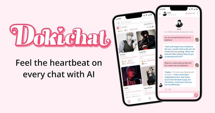 Dokichat cho iOS là ứng dụng trò chuyện nhập vai AI