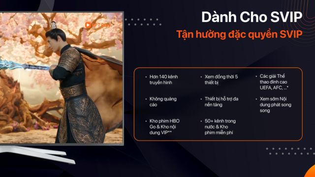 Quyền lợi dành riêng cho tài khoản SVIP