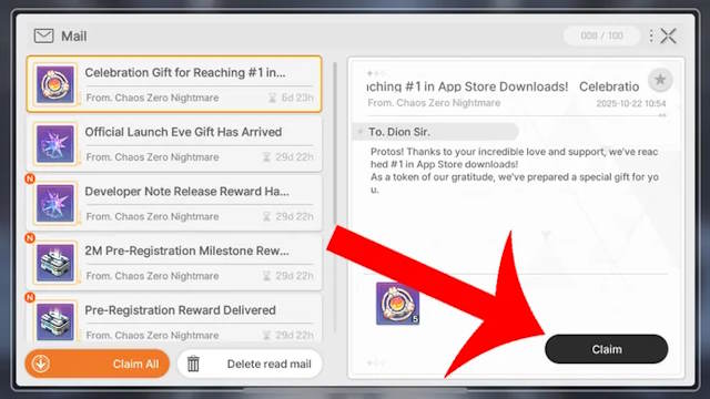 Hướng dẫn nhập code game Chaos Zero Nightmare