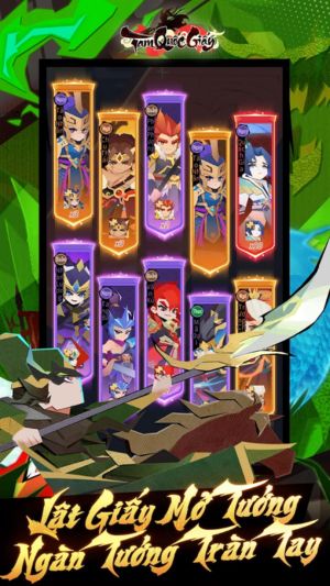 Lật giấy mở tướng tràn tay