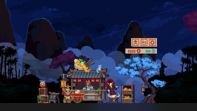 Nấu những bát mì nóng hổi và phục vụ thực khách để kiếm tiền