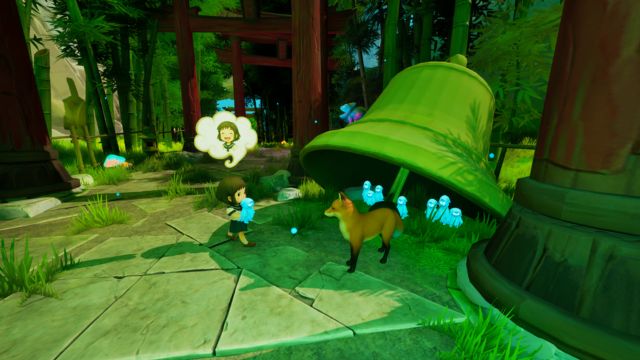 Tương tác với các linh hồn và động vật hoang dã thân thiện trong Seina: a Tale Of Spirits game