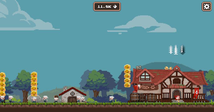 SlimewardDemoGame xây làng và tiêu diệt quái vật Slime