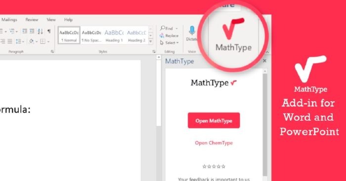 Cách cài đặt MathType add-in cho Microsoft 365