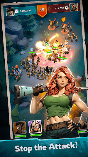 Ngăn chặn sự tấn công của zombie trong game Dawn Watch Survival 