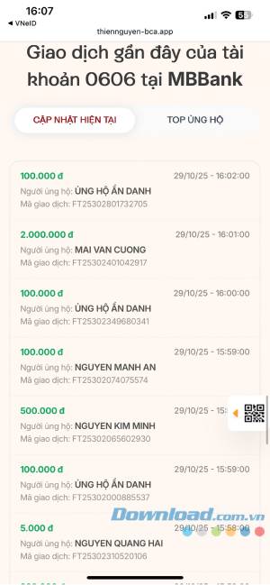 ung ho dong bao vung lu tren VNeID 6*543024
